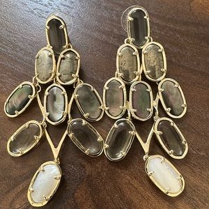 Kendra Scott 3” multi-color earrings.